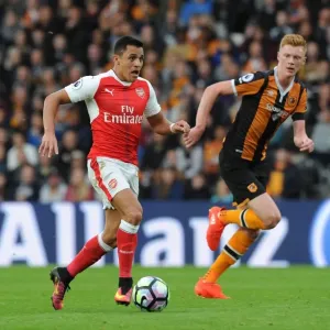 Alexis Sanchez (Arsenal). Hull City 1: 4 Arsenal. Premier League. KCOM Stadium, Hull