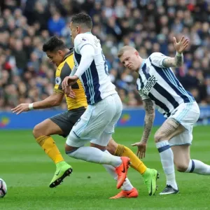 Alexis Sanchez (Arsenal) Jake Livermore and James McClean (WBA). West Bromwich Albion 3