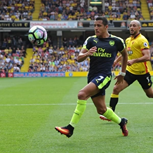 Alexis Sanchez (Arsenal) Nordin Amrabat (Watford). Watford 1: 3 Arsenal. Premier League