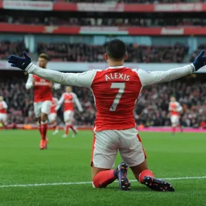 Alexis Sanchez: Arsenal Star in Action against AFC Bournemouth, Premier League 2016/17