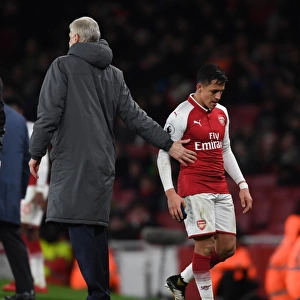 Alexis Sanchez Bids Farewell to Arsene Wenger: Arsenal v Newcastle United, Premier League (2017)
