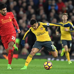 Alexis Sanchez Breaks Past Emre Can: Intense Moment from Liverpool vs. Arsenal Premier League Clash (2016-17)
