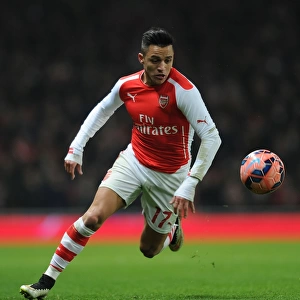 Alexis Sanchez in FA Cup Action: Arsenal vs. Hull City (2014-15)