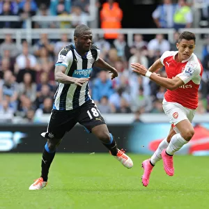 Alexis Sanchez Fouled by Chancel Mbemba in Intense 2015-16 Premier League Clash