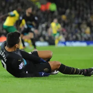 Alexis Sanchez: Injured in Arsenal's Clash against Norwich City (2015-16) Alexis Sanchez: Injured in Arsenal's Clash against Norwich City (2015-16)