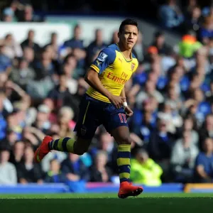 Alexis Sanchez: Intense Action from Everton vs. Arsenal, Premier League 2014/15
