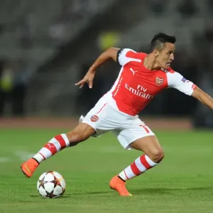 Alexis Sanchez Leads Arsenal Charge in UEFA Champions League Battle against Besiktas, Istanbul 2014 Alexis Sanchez Leads Arsenal Charge in UEFA Champions League Battle against Besiktas, Istanbul 2014