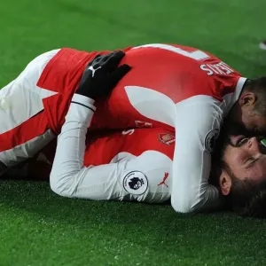 Alexis Sanchez and Olivier Giroud: Celebrating Arsenal's Goals Against AFC Bournemouth