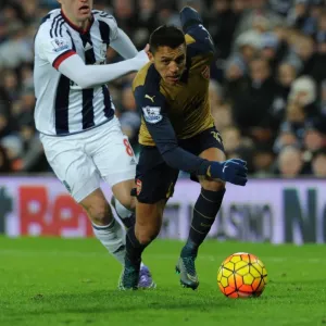 Alexis Sanchez Outsmarts Craig Gardner: Arsenal's Star Forward Dazzles in West Bromwich Albion Clash, Premier League 2015-16 Alexis Sanchez Outsmarts Craig Gardner: Arsenal's Star Forward Dazzles in West Bromwich Albion Clash, Premier League 2015-16