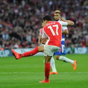 Alexis Sanchez Scores Arsenal's Second Goal in FA Cup Semi-Final vs. Reading (2015)
