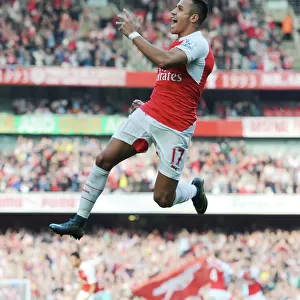 Alexis Sanchez Scores the First Goal: Arsenal vs Manchester United, Premier League 2015/16
