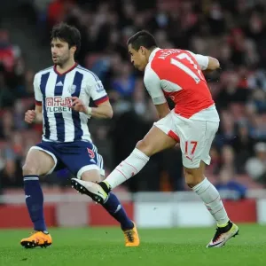 Alexis Sanchez Scores First Goal for Arsenal: Arsenal 1-0 West Bromwich Albion, Premier League 2015-16 Alexis Sanchez Scores First Goal for Arsenal: Arsenal 1-0 West Bromwich Albion, Premier League 2015-16