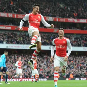 Alexis Sanchez Scores His Second: Arsenal's Triumph Over Stoke City (2014-15)