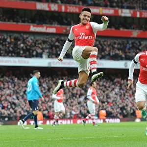Alexis Sanchez Scores Second Goal: Arsenal vs Stoke City, Premier League 2014-15