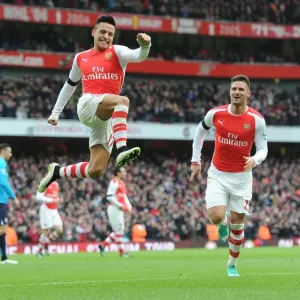Alexis Sanchez Scores Second Goal: Arsenal vs Stoke City, Premier League 2014-15