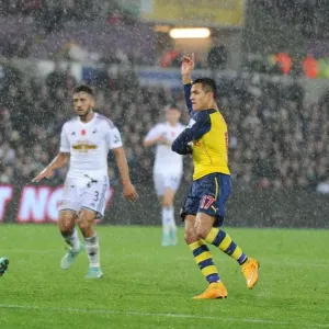 Alexis Sanchez Scores the Winner: Swansea vs. Arsenal, Premier League 2014-15 Alexis Sanchez Scores the Winner: Swansea vs. Arsenal, Premier League 2014-15