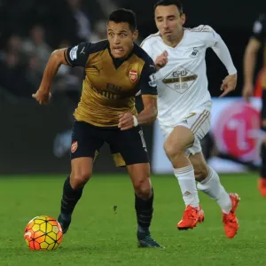 Alexis Sanchez Surges Past Leon Britton: Swansea City vs Arsenal, Premier League 2015-16 - A Moment of Brilliance