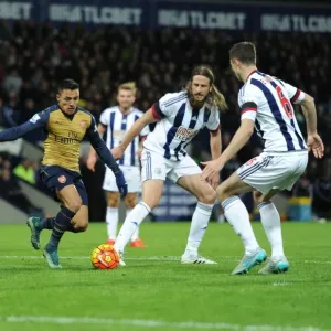 SALOMON SANCHEZ 154 × ROME SDS ARSENAL Santi Cazorla Outsmarts Salomon Rondon at The Hawthorns 2015