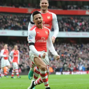 Alexis Sanchez's Brace: Arsenal's Victory over Stoke City, Premier League 2014-15