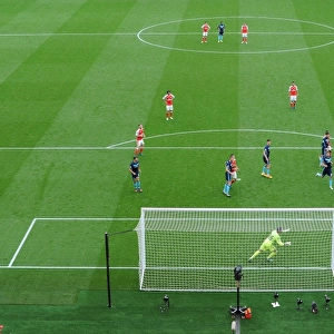 Alexis Sanchez's Dramatic Free Kick Misses Target: Arsenal vs Middlesbrough, Premier League 2016-17