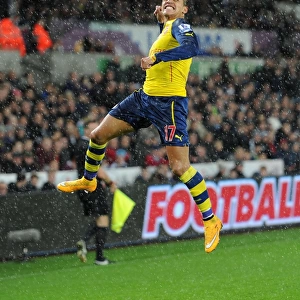 Alexis Sanchez's Epic Goal Celebration: Swansea vs. Arsenal, Premier League 2014-15
