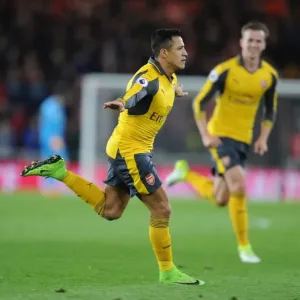 Alexis Sanchez's Goal Celebration: Middlesbrough vs. Arsenal, Premier League 2016-17 Alexis Sanchez's Goal Celebration: Middlesbrough vs. Arsenal, Premier League 2016-17