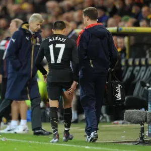 Alexis Sanchez's Premature Exit: A Dramatic Moment from Arsenal's Match against Norwich City, 2015 Alexis Sanchez's Premature Exit: A Dramatic Moment from Arsenal's Match against Norwich City, 2015