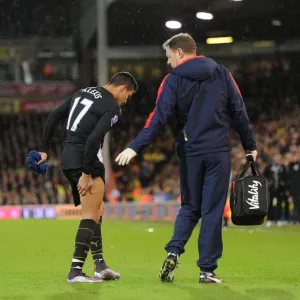 Alexis Sanchez's Premature Exit: A Heart-stopping Moment at Norwich City vs. Arsenal (2015-16) Alexis Sanchez's Premature Exit: A Heart-stopping Moment at Norwich City vs. Arsenal (2015-16)