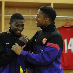 Alfred Mugabo and Chuba Akpom (Arsenal). Arsenal U19 1: 0 CSKA Moscow U19. NextGen Series