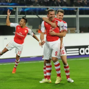 Anderlecht vs Arsenal: Lukas Podolski's Brace Fires Gunners to Victory in Champions League (October 2014)