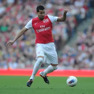 Andre Santos in Action: Arsenal vs. Aston Villa, Premier League 2011-12