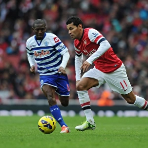 Andre Santos in Action: Arsenal vs. Queens Park Rangers, Premier League 2012-13