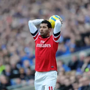 Andre Santos in Action: Arsenal vs. Brighton & Hove Albion, FA Cup 2012-13