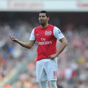 Andre Santos in Action: Arsenal vs Aston Villa, Premier League 2011-12