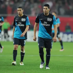 Andre Santos in Action: Olympiacos vs. Arsenal, UEFA Champions League, 2011