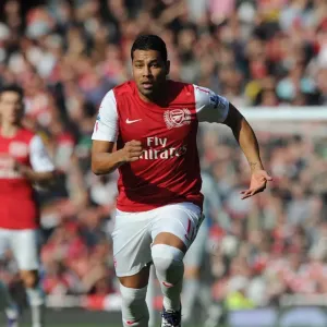 Andre Santos (Arsenal). Arsenal 3: 1 Stoke City. Barclays Premier League