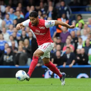 Andre Santos (Arsenal). Chelsea 3: 5 Arsenal. Barclays Premier League. Stamford Bridge, 29 / 10 / 11