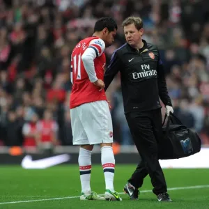 Andrés Santos (Arsenal) con Colin Lewin, el fisioterapeuta del Arsenal. El arsenal gana por 5 goles a dos contra Tottenham hotspur Andrés Santos (Arsenal) con Colin Lewin, el fisioterapeuta del Arsenal. El arsenal gana por 5 goles a dos contra Tottenham hotspur