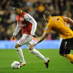 Andre Santos (Arsenal) Michael Knightly (Wolves). Wolverhampton Wanderers 0: 3 Arsenal