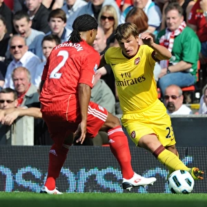 Andrey Arshavin (Arsenal) Glen Johnson (Liverpool). Liverpool 1: 1 Arsenal
