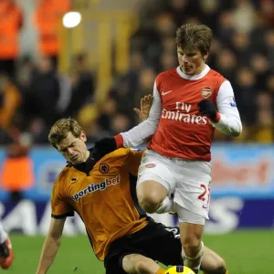 Andrey Arshavin (Arsenal) Richard Stearman (Wolves). Wolverhampton Wanderers 0: 2 Arsenal