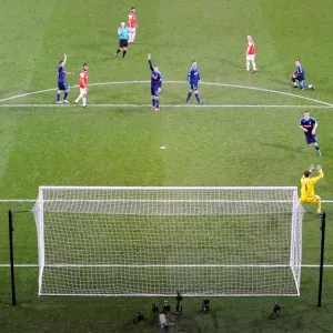 Andrey Arshavin (Arsenal) shoots from an offside position. Arsenal 1: 0 Stoke City