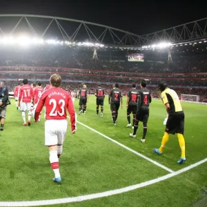Andrey Arshavin (Arsenal) walks out onto the Emirates Pitch Andrey Arshavin (Arsenal) walks out onto the Emirates Pitch