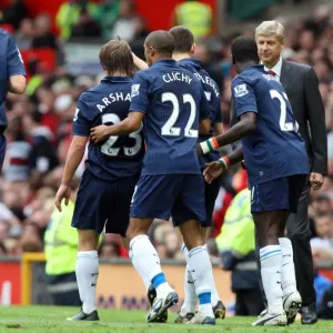 Andrey Arshavin celebrates scoring Arsenals goal with Gael Clichy Andrey Arshavin celebrates scoring Arsenals goal with Gael Clichy