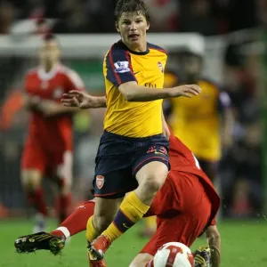 Andrey Arshavin (Liverpool) Alvaro Arbeloa (Liverpool) Andrey Arshavin (Liverpool) Alvaro Arbeloa (Liverpool)