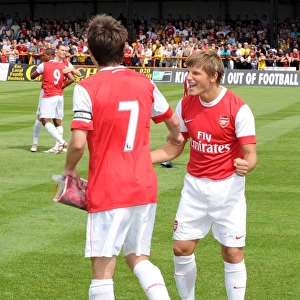 Andrey Arshavin and Tomas Rosicky (Arsenal). Barnet 0: 4 Arsenal, Pre season friendly