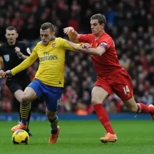 The Anfield Rivalry: Wilshere vs. Henderson, Premier League 2013-14 The Anfield Rivalry: Wilshere vs. Henderson, Premier League 2013-14