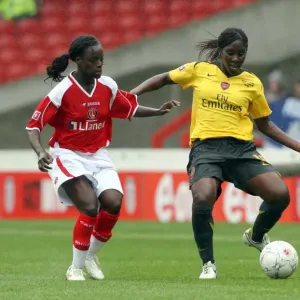 Anita Asante (Arsenal), Eniola Aluko (Charlton) Anita Asante (Arsenal), Eniola Aluko (Charlton)