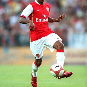 Armand Traore in Action: Arsenal's Win Over SV Mattersburg in Pre-Season Friendly