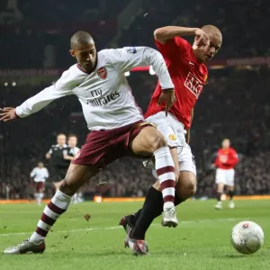 Armand Traore (Arsenal) Wes Brown (Man Utd) Armand Traore (Arsenal) Wes Brown (Man Utd)